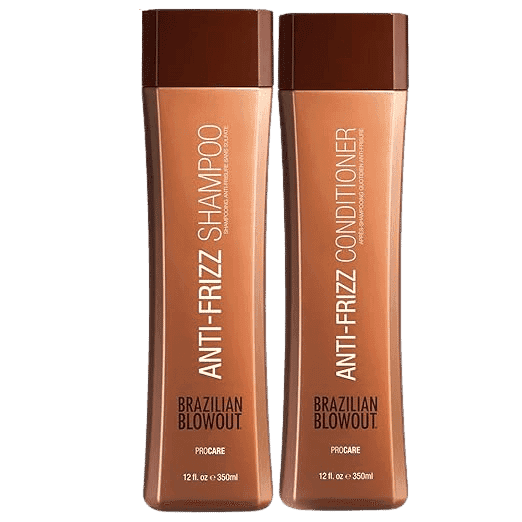 Anti-Frizz Shampoo and Conditioner by Brazilian Blowout, 12 fl oz each.